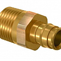 1135753 USYSTEMS штуцер с наружной резьбой латунный для труб PE-Xa 20-R1/2"НР, тип 1 '85Ф